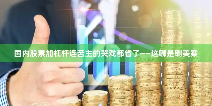 国内股票加杠杆连苦主的哭戏都省了——这哪是铡美案